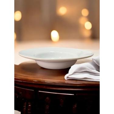 Imagem de Prato para Massa e Risoto, Chapéu Invertido Em Cerâmica Conjunto 06 Unidades