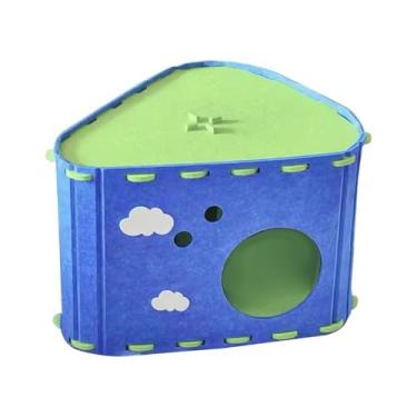 Imagem de Generic Casinha de feltro para gatos, túnel portátil, a arranhões, cama para animais de estimação, para arranhar, cama para gatinhos que, Azul