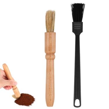 Imagem de Pacote com 2 escovas de moedor de café, escovas de limpeza de café para máquina de café, torradeira, cozinha doméstica