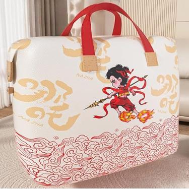 Imagem de 1 bolsa de mudança de grande capacidade, bolsa de armazenamento de roupa de cama Four Seasons, grande o suficiente para acomodar embalagem de cama, roupa de cama de estudante, armazenamento retangular