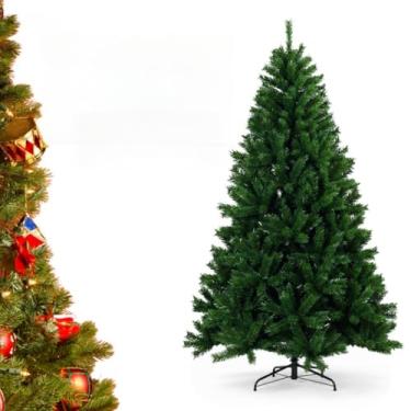 Imagem de Árvore de Natal 2,40m Luxo Super Cheia Premium com 1450 Galhos Realistas | Pinheiro Grande para Decoração de Natal 2025 Elegante e Durável(1.50 | 450 Galhos | Metal)