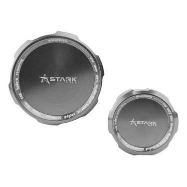 Imagem de Kit Tampa Reservatorios Fluido Freio Yamaha R6 R-6 R 6 - Stark Race, T