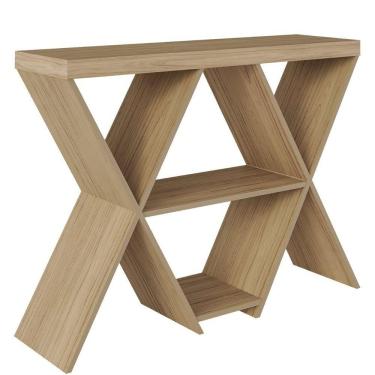 Imagem de Aparador Decorativo Estrela Com Nichos Carvalho