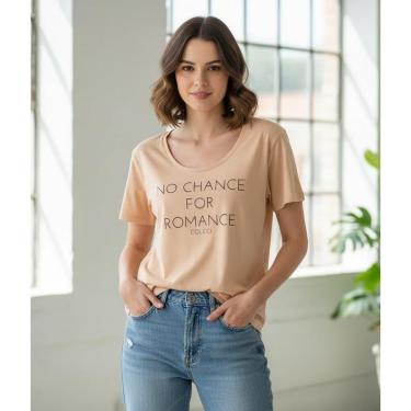Imagem de Camiseta Colcci No Chance For Romance Bege 034.01.05016-58796-Feminino