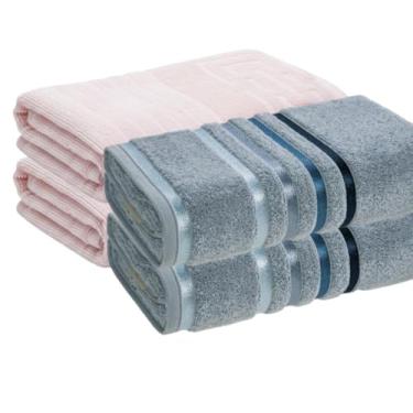 Imagem de Kit 4 Toalhas De Rosto Karsten Algodão Premium 48 x 80cm (Allure/Rosê)