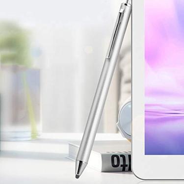 Imagem de Caneta Stylus, caneta capacitiva de ponta macia universal para 2018, tablet, celular, sem necessidade de bateria, protetor de tela (prata)