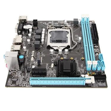 Imagem de Placa-mãe de Desktop H61 6 Usb2.0 Ddr3 M.2 Nvme Ngff 100mbps Lan Micro Atx Placa-mãe para Lga1155 Soquete I3 I5 I7