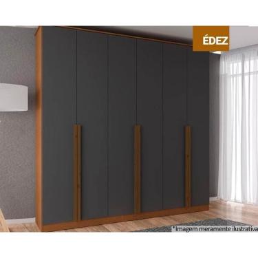 Imagem de Guarda Roupa Casal 6 Portas E 3 Gavetas Ph 1803 Carvalho Vermontt/grafite - Herval