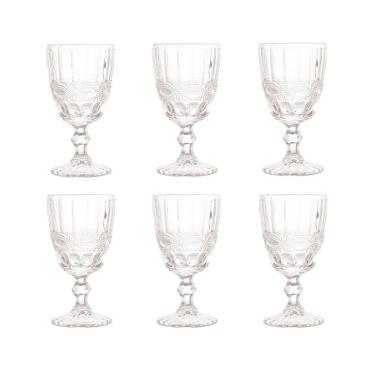 Imagem de Conjunto 6 Taças de Vidro Para Água Libélula Transparente 325ml Lyor