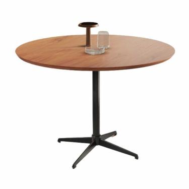 Imagem de Mesa De Jantar Sofia Castanho Com Pés Em Metal Preto