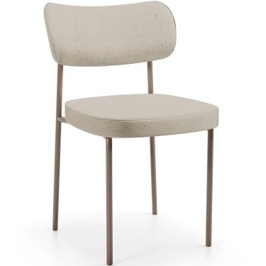 Imagem de Cadeira Decorativa Sala De Jantar Melina Base Arena L02 Linho Bege - Lyam Decor