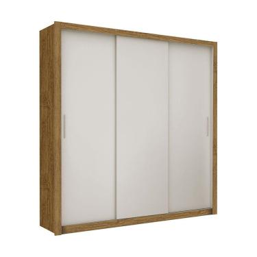 Imagem de Guarda-roupa Casal Clarice Com 4 Gavetas Carioca Móveis Cinamomo/off White
