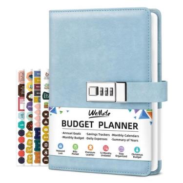 Imagem de Planejador WEMATE Budget Planner 2025 com Lock Blue A5