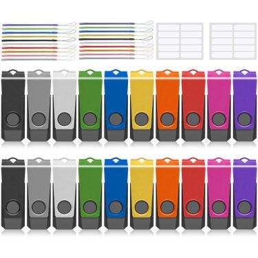 Imagem de Unidade Flash USB AGECASH Um Memory Stick USB 2.0 de 2 GB, pacote com 