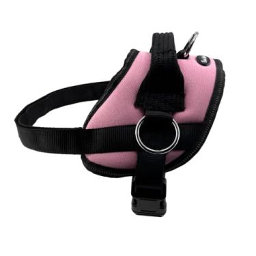 Imagem de Bark Appeal Peitoral rosa claro para cães de tamanho extra pequeno – ajustável, colete refletivo com 3 clipes de coleira para controle adicional, caminhadas fáceis e treinamento – PP