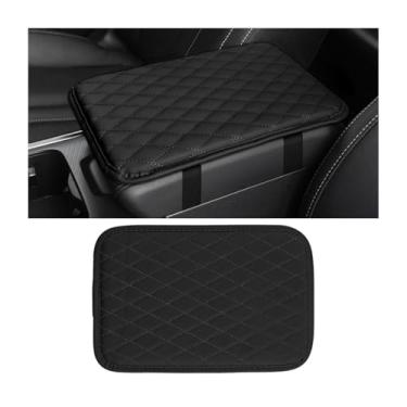 Imagem de Sandfren Capa de console central de carro, espuma viscoelástica de couro, almofada de descanso de braço para veículos, impermeável, acessórios automotivos, protetor de caixa de assento, universal para