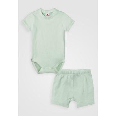 Imagem de Conjunto 2pçs Zupt Baby Body Curto Verde-Unissex