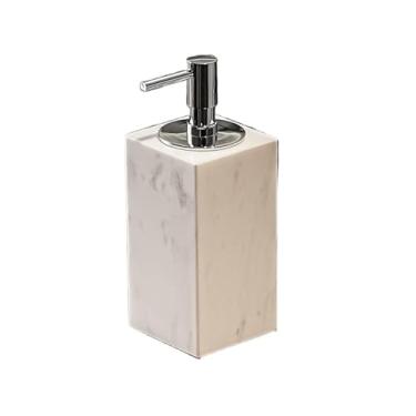Imagem de Dispensador de sabão Dispensador de sabonete mármore 5,4 oz, para mãos e louça, para decoração pia cozinha banheiro(C)