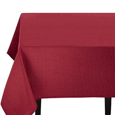 Imagem de Benson Mills Toalha de mesa metálica Dazzle (177,78 cm arredondada, multi vermelha)