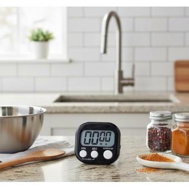Imagem de Mini Relógio Digital para Cozinha – Compacto, Preciso e Pronto para Facilitar Suas Receitas | Timer Prático e Visor Claro