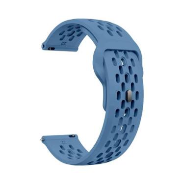 Imagem de Pulseira Esportiva De Silicone Respirável De 22mm Para Relógio CMF pro