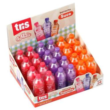 Imagem de Borracha Suquinho Holic Lanchinhos Tris Cores Sortidas