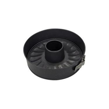 Imagem de Forma para Bolo Redonda de Fundo Removível em Aço Carbono 24cm Essence Spicy Preta