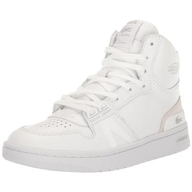Imagem de Lacoste Tênis feminino L001 Mid 223 4 SFA, Branco/Branco, 36