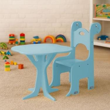 Imagem de Mesa Infantil com Cadeira Fany para Criança Atividade Escola Creche MD