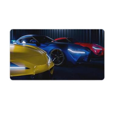 Imagem de FoRes Tapete de mouse colorido JDM Car Sup grande para jogos, base de borracha antiderrapante, tapete de mesa, acessórios de computador, suprimentos para escritório, casa, 40 x 75 cm
