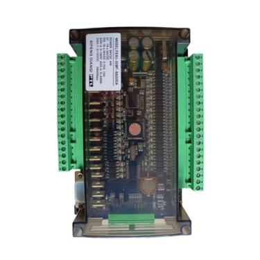 Imagem de FX3U LE3U 32MT 6AD2DA 16 Entrada 16 Saída de Transistor 6 Entrada Analógica 2 Saída Analógica Controlador PLC RS485 RTC