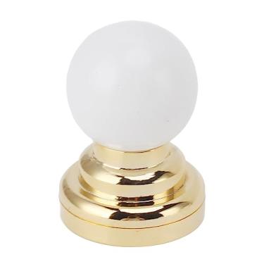 Imagem de TOPINCN Luz de Teto Em Miniatura para Casa de Bonecas, Escala 1:12, Adereços Redondos de Lâmpada de Luxo para Casa de Bonecas Com Iluminação de Teto LED, Acessórios para Casa de