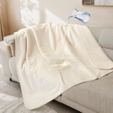 Imagem de LOOBANI Cobertor de cachorro impermeável para sofá: cobertor de cama de flanela reversível para cães médios e grandes à prova de líquidos, cobertor macio protetor de capa de sofá para sofá, caixa