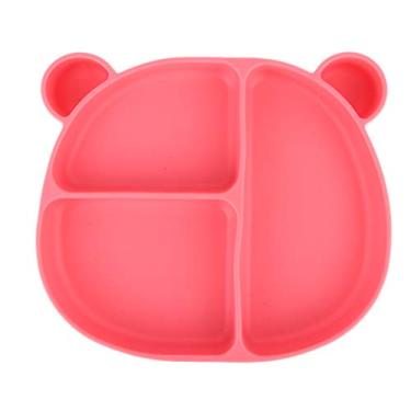 Imagem de Placa de sucção infantil fofa Ainoli dividida antiderrapante prato de comida resistente a altas temperaturas