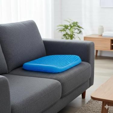 Imagem de Almofada Ortopédica de Silicone Gel – Conforto Diário em Casa e Escritório