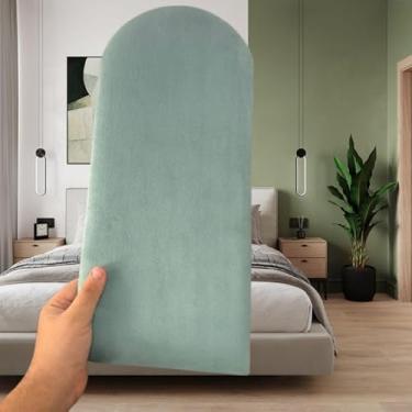 Imagem de Cabeceira Nuvem Estofada 45x20 Modular Cama Casal Box – Decorativa Parede Quarto(Verde Menta,KIT EXTRA 5-15)