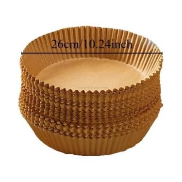 Imagem de Papel De Cozinha Extra Grande E Espesso Para Air Fryer, Antiaderente, 