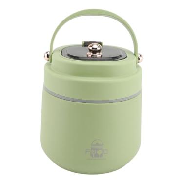 Imagem de Luocute Recipiente Isolado para Alimentos, Lancheira a Vácuo de Aço Inoxidável 304 Com Colher Dobrável e Design à Prova de Vazamentos, Potes Isolados para Alimentos para Viagens de