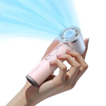 Imagem de TORRAS Ventilador portátil COOLiFY iva com refrigerador de gelo, ventilador pessoal recarregável de 5000 mAh, velocidade ajustável de 0-100, super mini mas potente, ventilador de mão portátil para