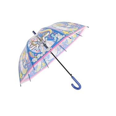 Imagem de Guarda-chuva Infantil Transparente Fazzoletti Bailarina Azul