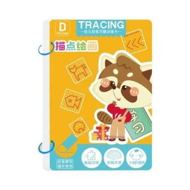 Imagem de Caderno De Caligrafia Reutilizável Montessori Para Crianças: Livro De 