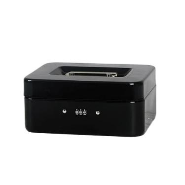 Imagem de Cofre mealheiro cofrinho cofrinho cofre cofrinho caixa de poupança senha chaveiro caixas de maquiagem secretas O presente de brinquedo perfeito para meninos e meninas (preto)