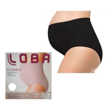 Imagem de Calcinha Gestante Tradicional Sem Costura Antimicrobial Lupo, Preto, G