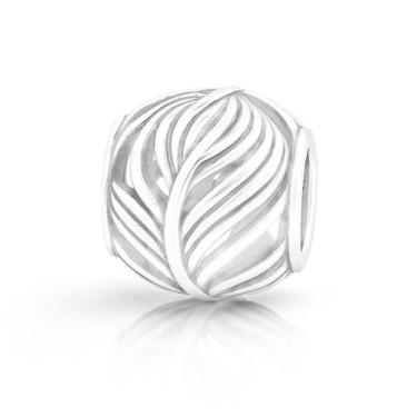 Imagem de Separador Berloque Pulseira Prata Original Coração Redondo - Lojas La&