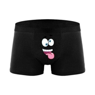 Imagem de Cuecas Boxer Masculinas De Tamanho Grande Com Estampa Engraçada, Ideia