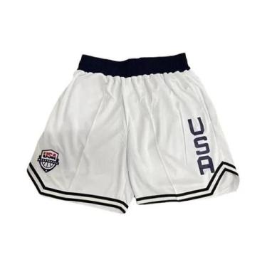 Imagem de Bermudas De Basquete Masculinas De Verão Com Cintura Elástica Em 2 Cor