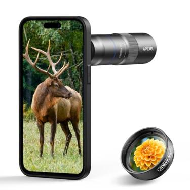 Imagem de APEXEL Lente dupla Tele-Macro Pro 10X 2 em 1, lente macro teleobjetiva portátil com clipe para 15 pro