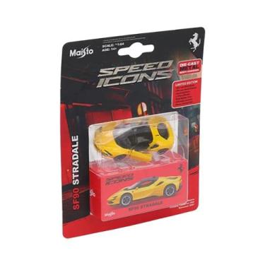 Imagem de Modelo De Carro Em Liga Die-Casting Maisto 1:64 Ferrari SF90 SP1 812 D