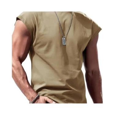 Imagem de Camiseta Regata Masculina De Verão Sem Mangas Respirável Casual Esport