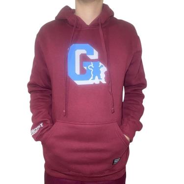 Imagem de Blusa Moletom Canguru Grizzly Masculino Bordô-Masculino